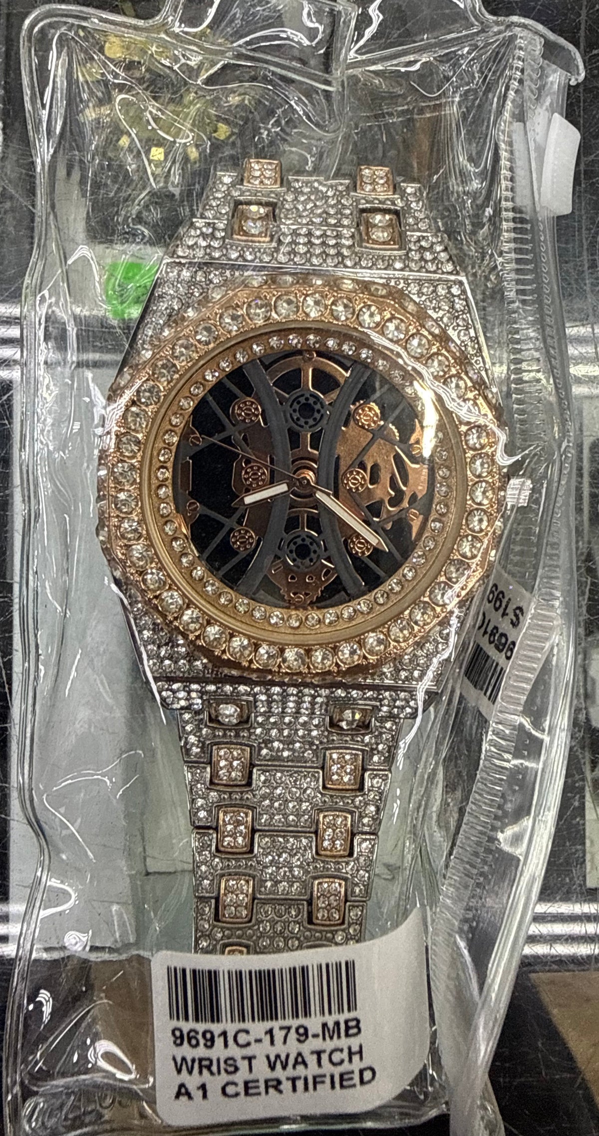 Rose Gold Skeleton Prestige Iced-Out Watch