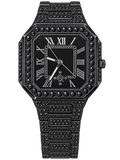 Blackout Roman Frost Iced-Out Watch