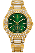 Emerald Gold Prestige Iced-Out Watch