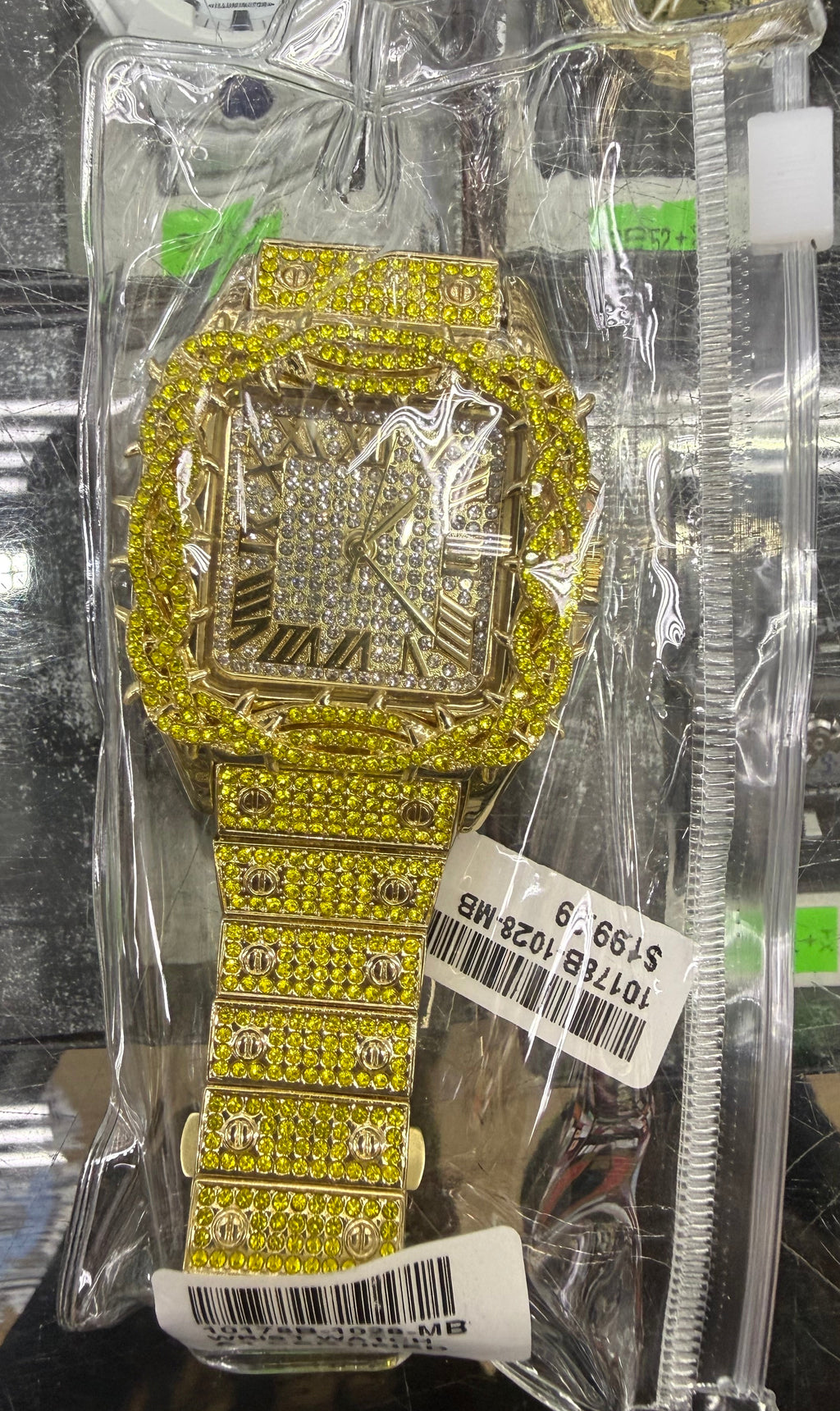 Golden Thorn Iced-Out Watch