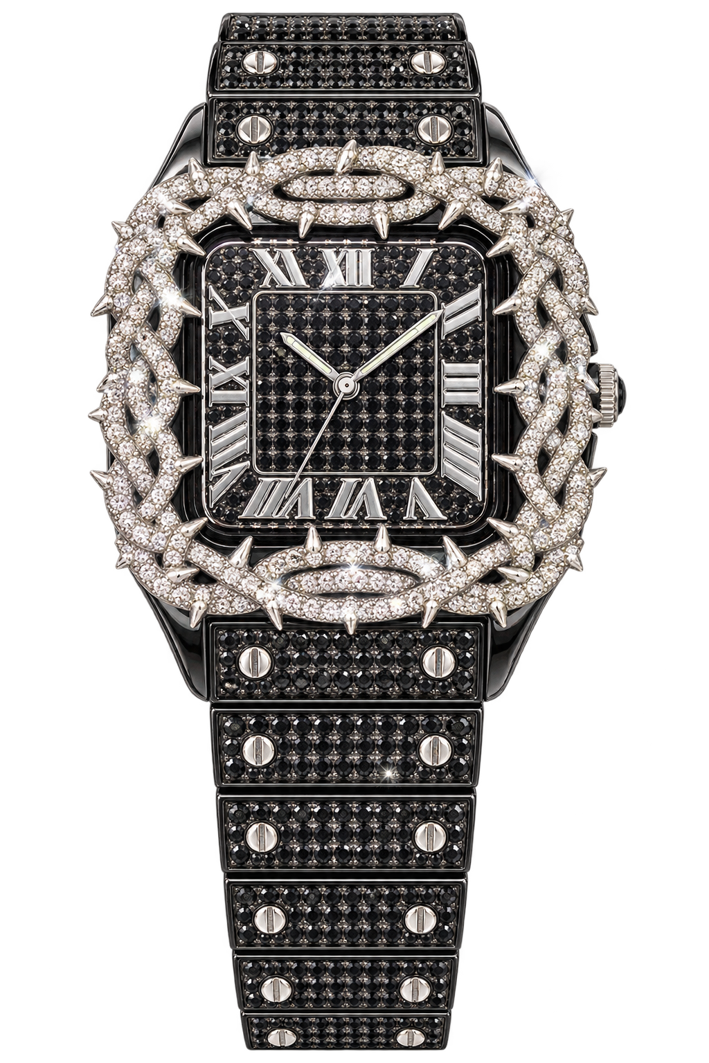 Black Thorn Iced-Out Watch