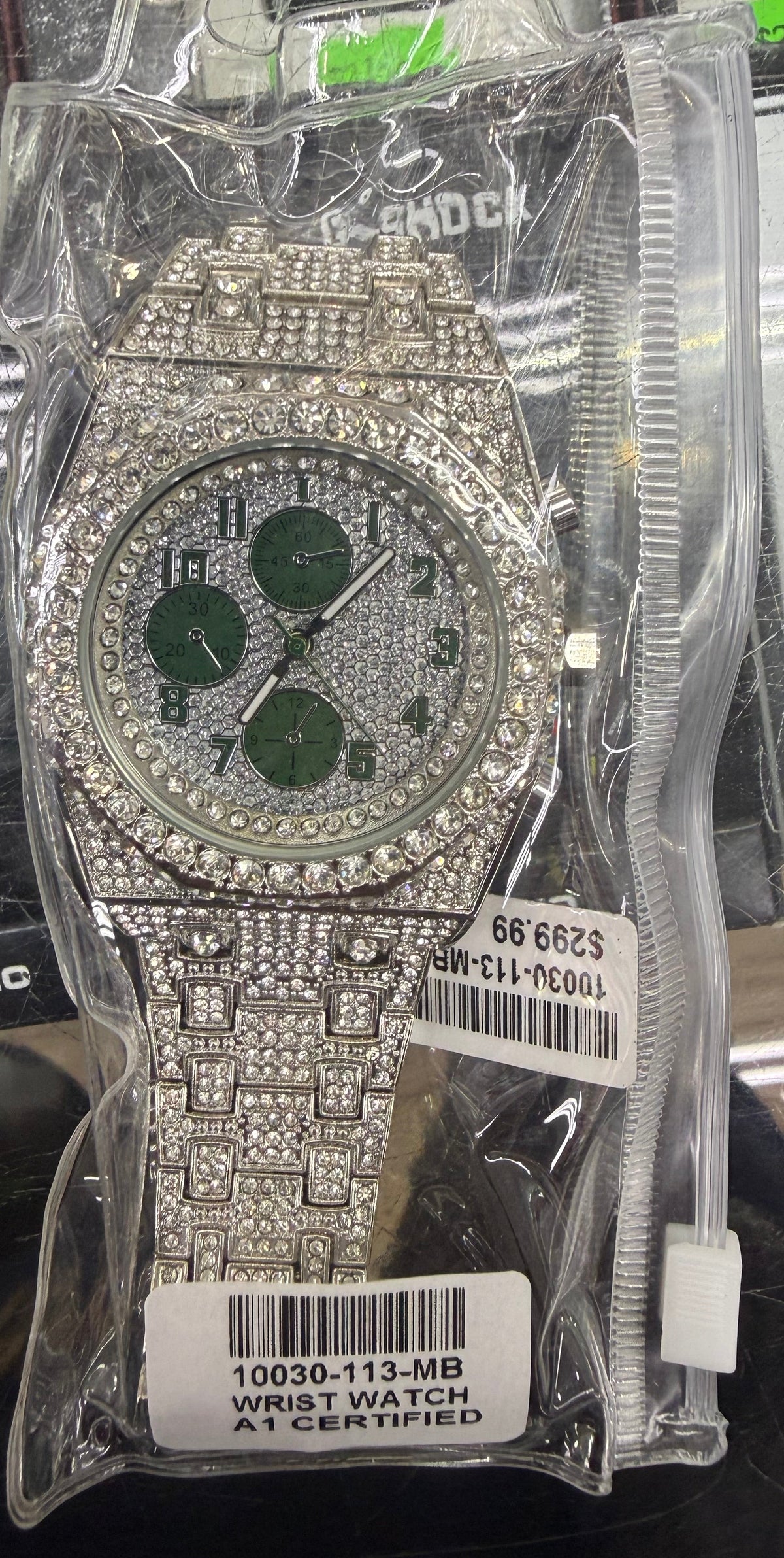 Emerald Chrono Frost Iced-Out Watch
