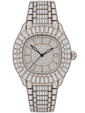 Silver Baguette Prestige Iced-Out Watch