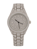 Silver Pavé Classic Iced-Out Watch