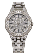 Silver Radiance Prestige Iced-Out Watch