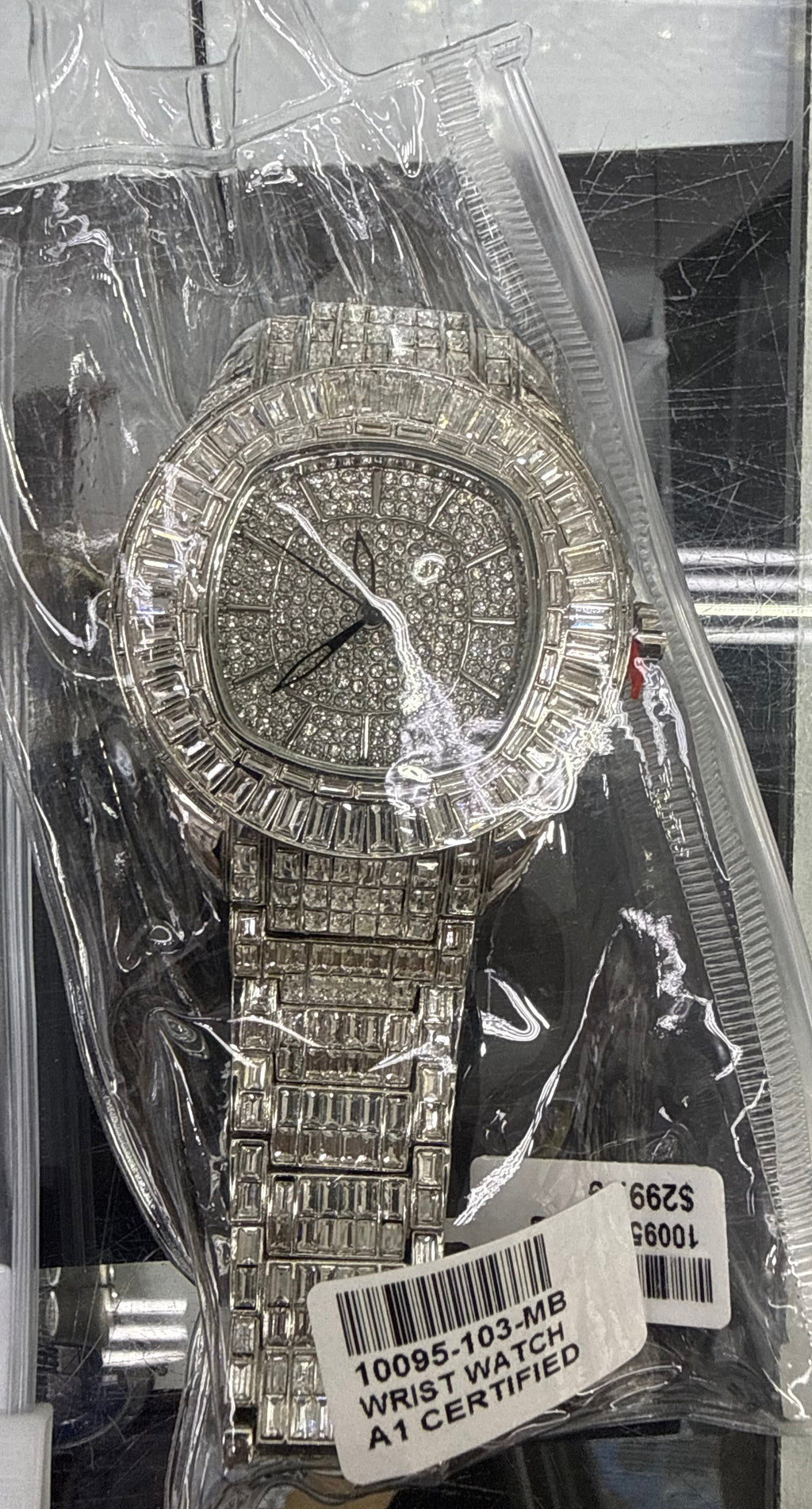 Silver Baguette Prestige Iced-Out Watch