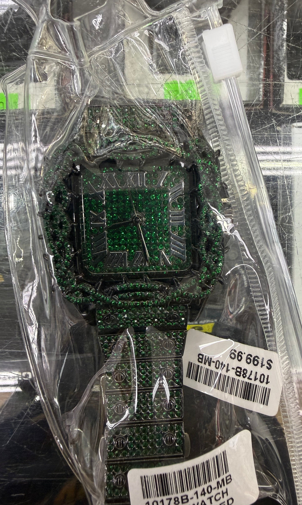 Emerald Thorn Iced-Out Watch