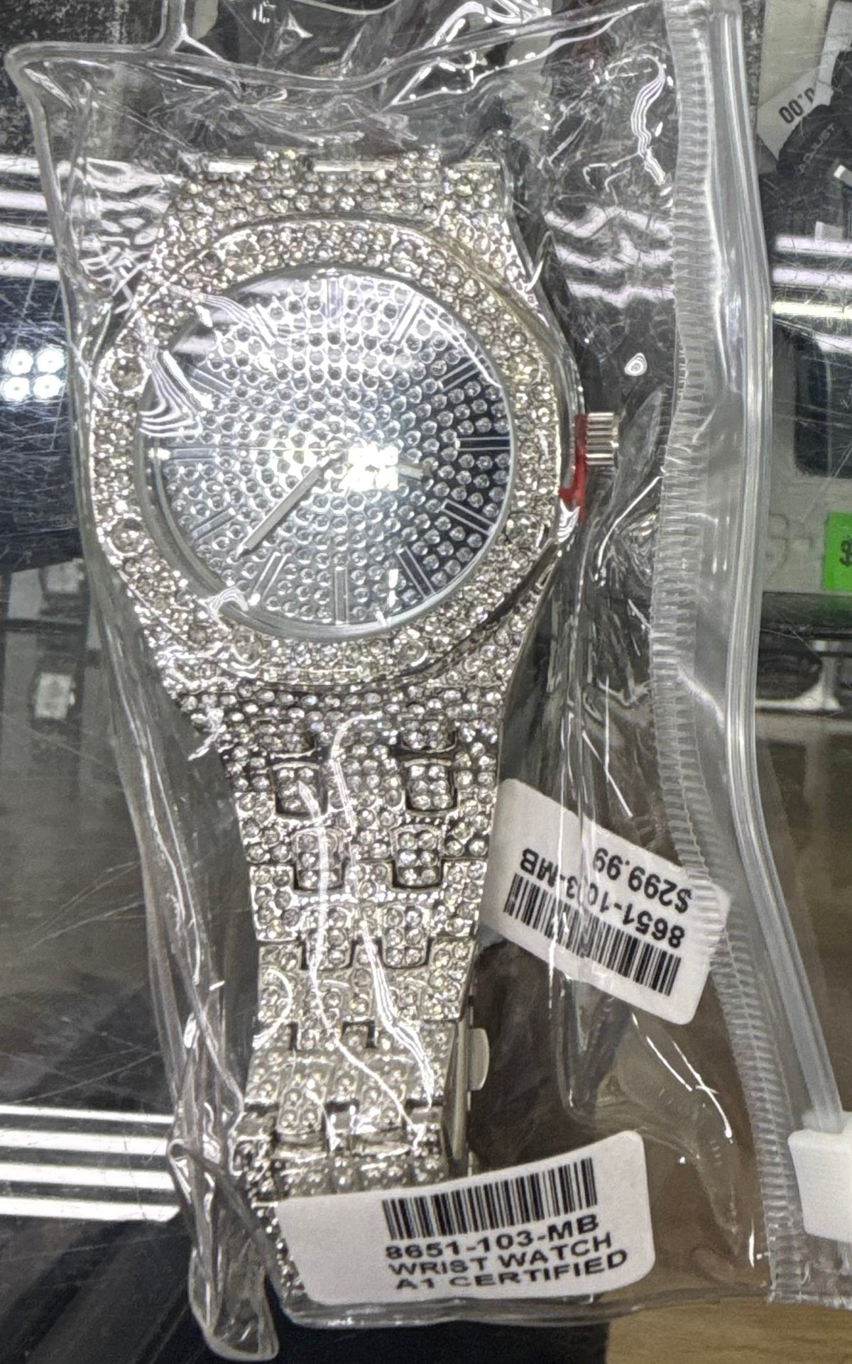 Silver Radiance Prestige Iced-Out Watch