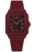 Crimson Noir Iced-Out Watch