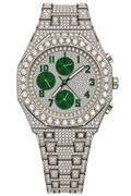 Emerald Chrono Frost Iced-Out Watch