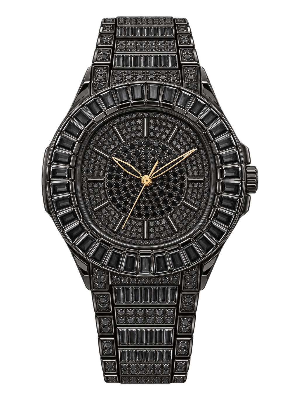 Blackout Baguette Prestige Iced-Out Watch