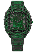 Emerald Thorn Iced-Out Watch
