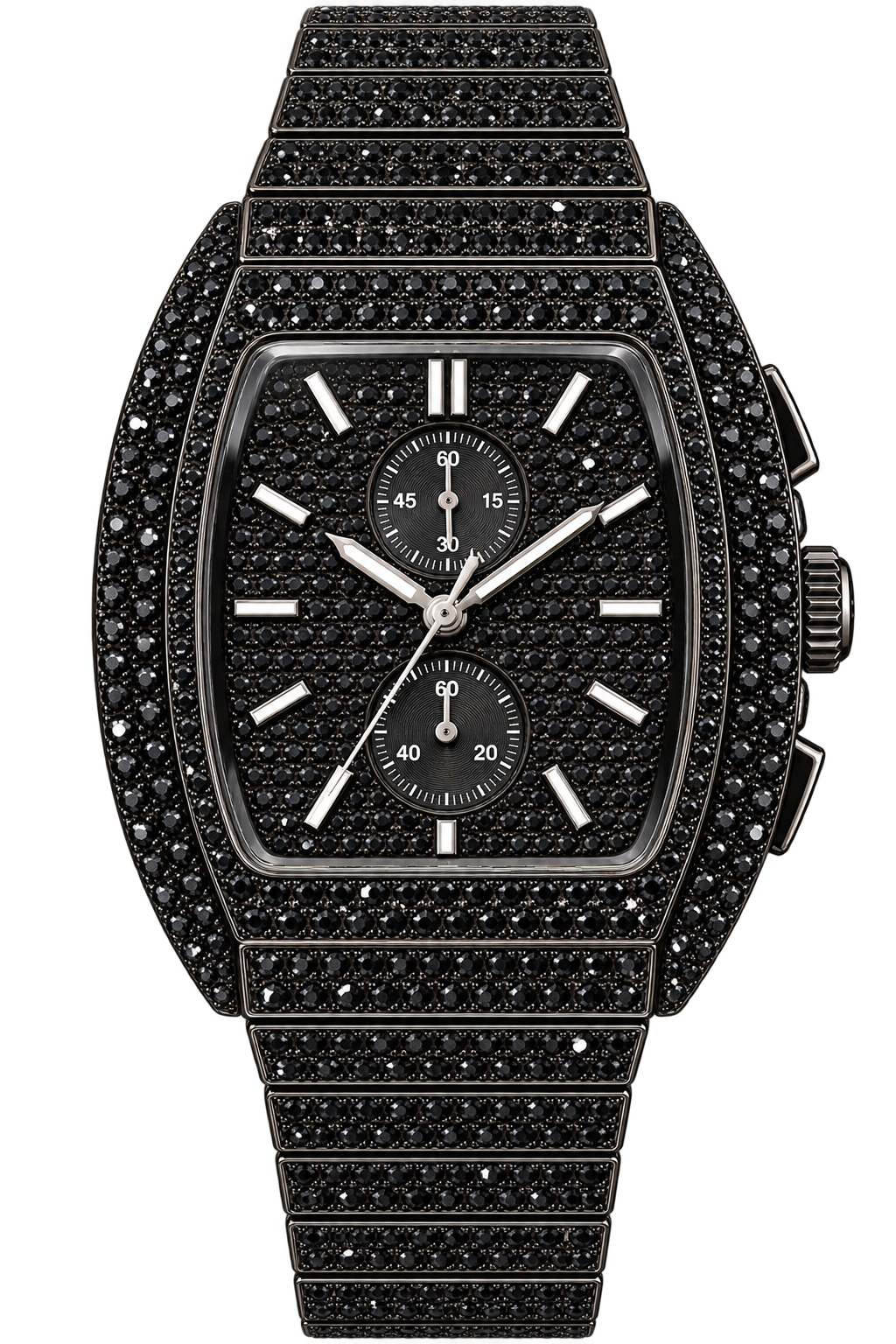 Blackout Chrono Frost Iced-Out Watch