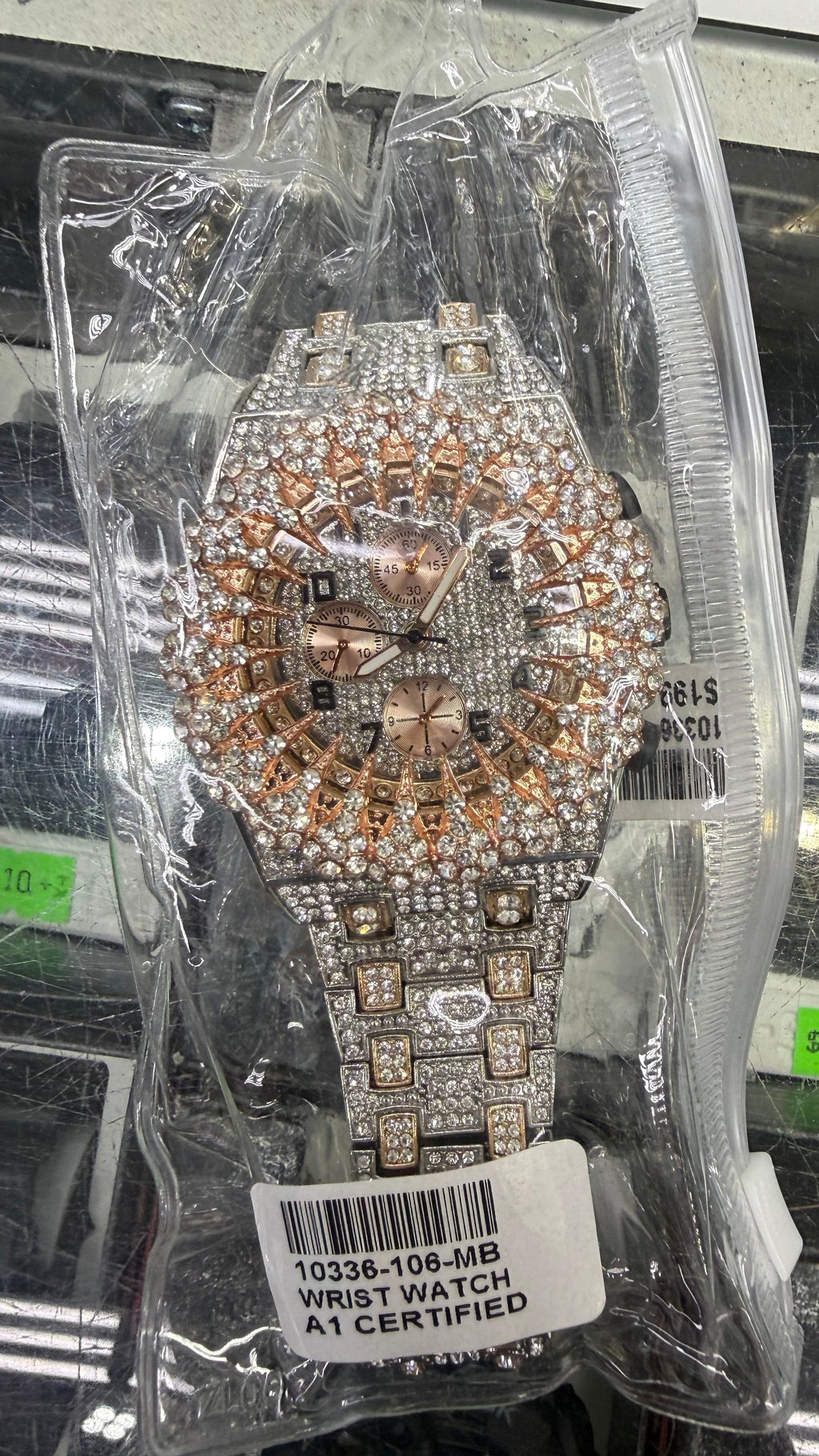 Rose Eclipse Iced-Out Watch