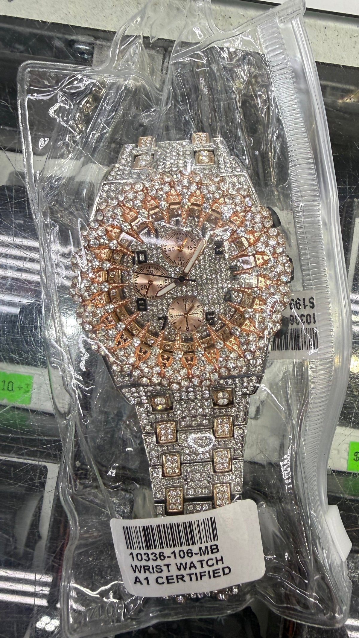 Rose Eclipse Iced-Out Watch
