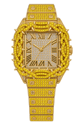 Golden Thorn Iced-Out Watch