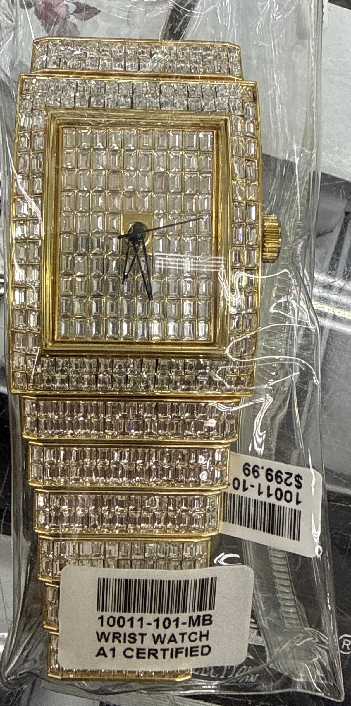 Imperial Iced-Out Gold Baguette Watch