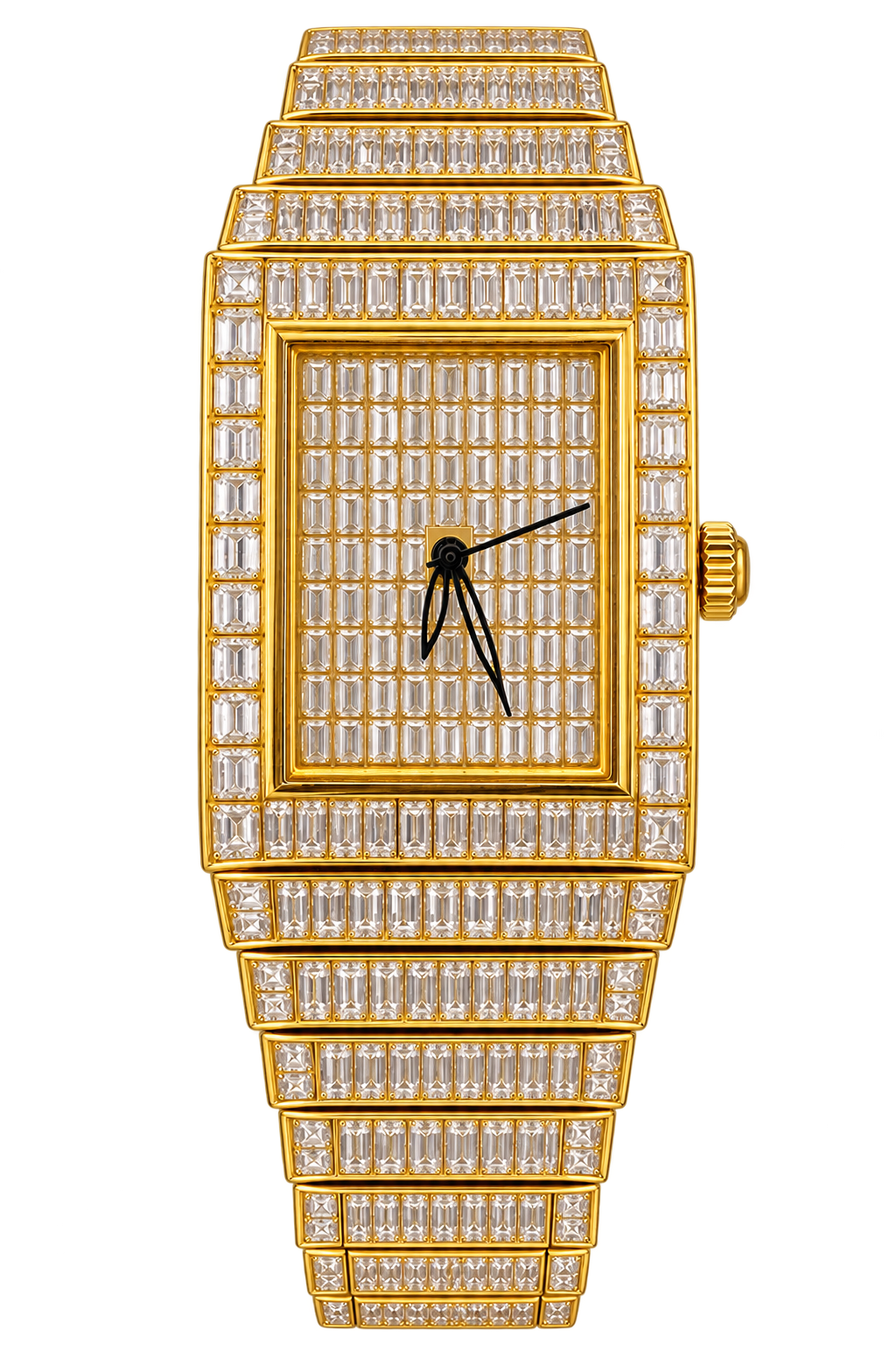 Imperial Iced-Out Gold Baguette Watch
