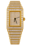 Imperial Iced-Out Gold Baguette Watch