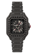 Blackout Skeleton Frost Iced-Out Watch