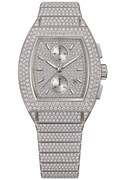 Silver Tonneau Luxe Iced-Out Watch