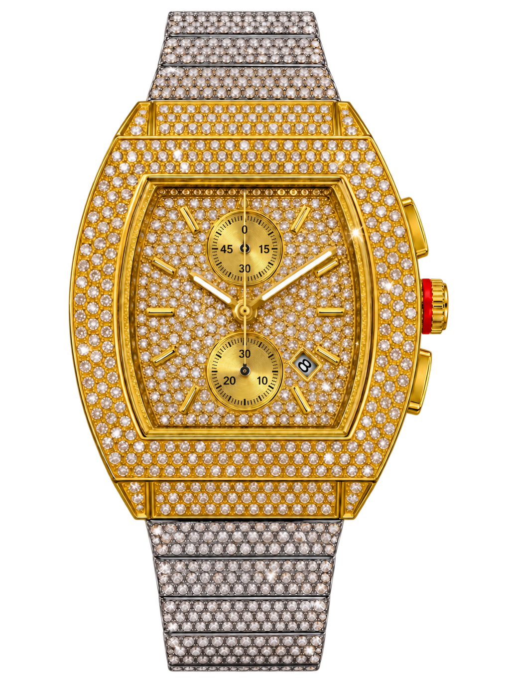 Golden Dynasty Iced-Out Watch